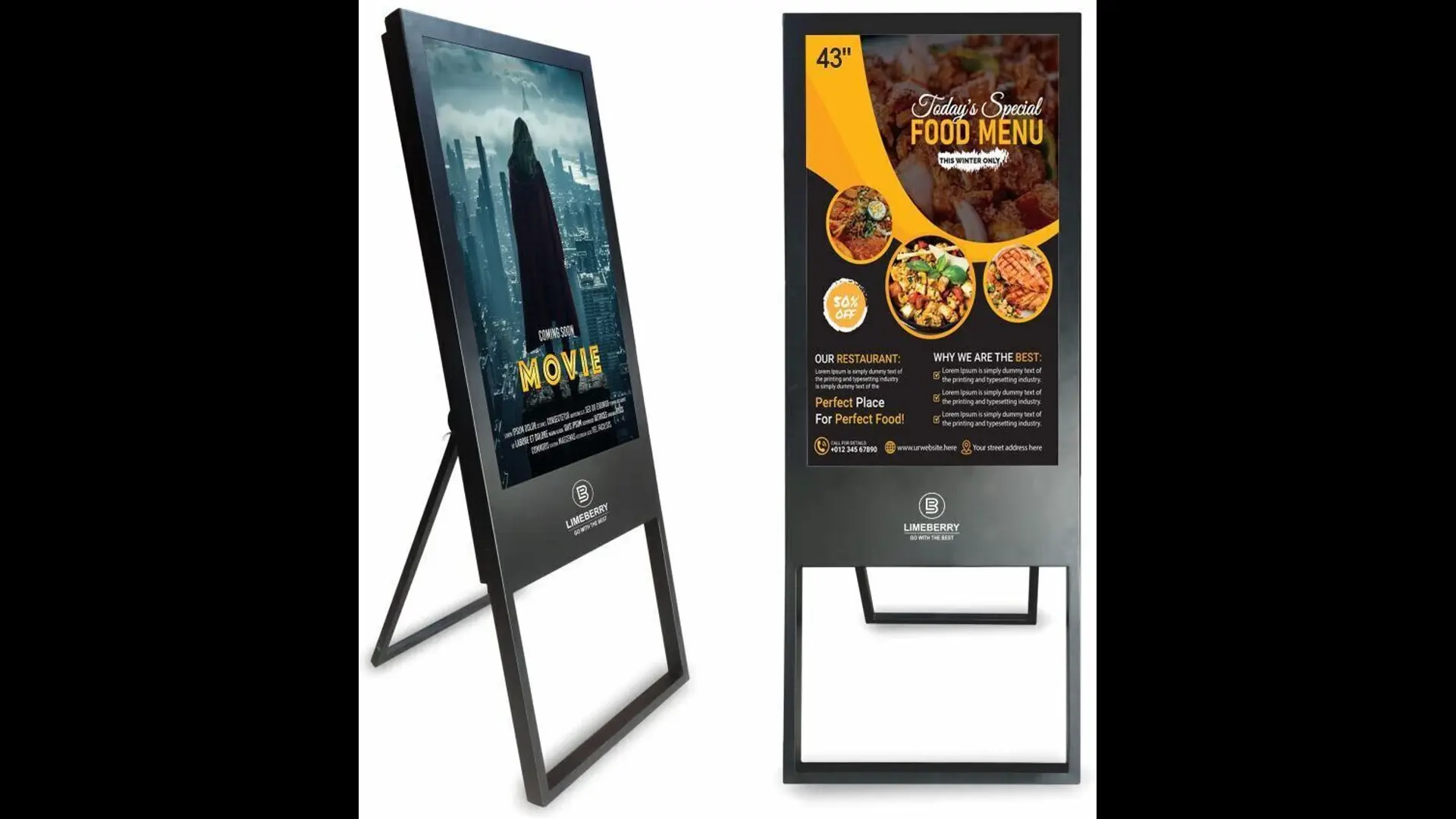 DIGITAL STANDEE 43" (A FRAME)